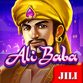 Ali Baba game icon with a treasure cave lamp