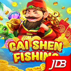 Cai Shen Fishing game icon with the fortune god and a net