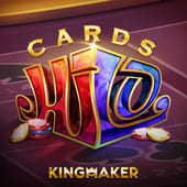Cards Hi Lo game icon with higher and lower arrows