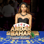 Casino Marina Andar Bahar game icon with a marina card table
