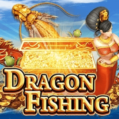 Dragon Fishing game icon with a sea dragon and cannon