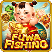 Fuwa Fishing game icon with playful fortune dolls