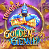 Golden Genie game icon with a lamp and wish smoke