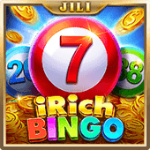 Irich Bingo game icon with a bingo card and coins