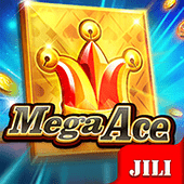 Mega Ace game icon with joker cards and golden aces