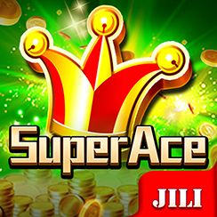 Super Ace game icon with stacked golden playing cards